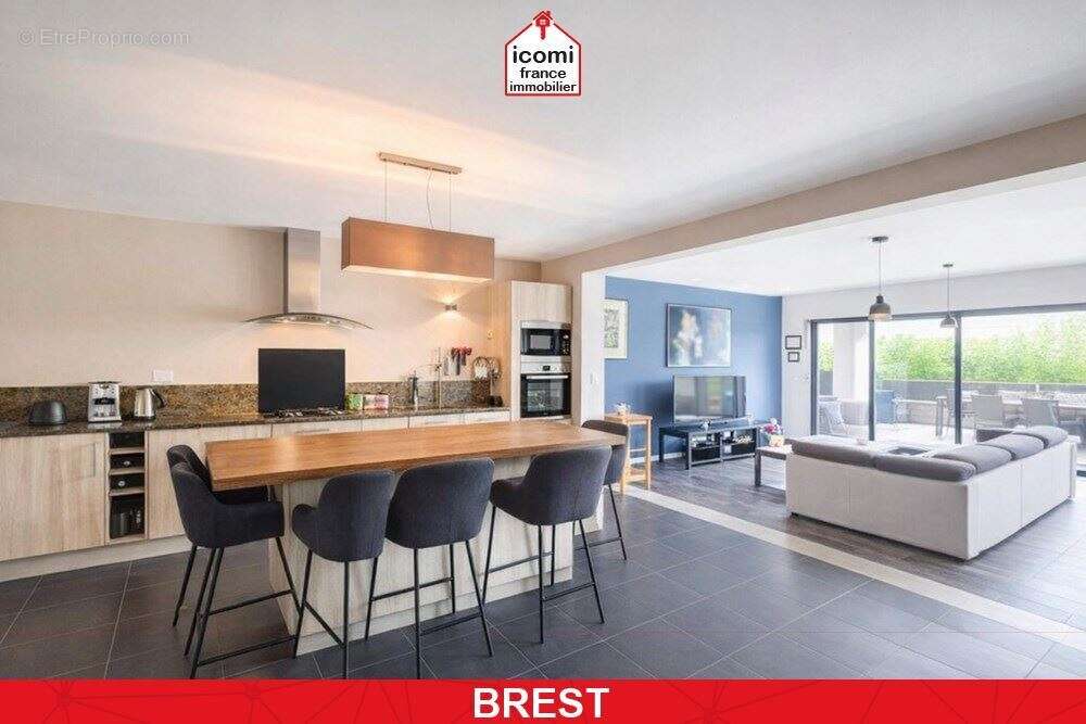 Finistere - brest (29200) - a vendre - maison de 150 m² avec extension contemporaine - espace de vie +60 m² - 3/4 chambres - jar - photo 6