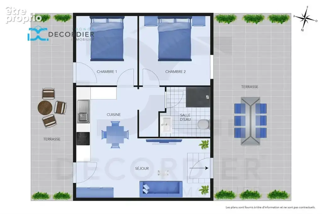 Thonon-les-bains appartement t2 loué 49 m² - photo 2