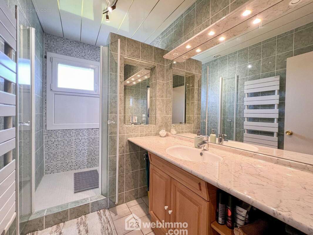 Salle de douche fonctionnelle - Maison à BRAS-SUR-MEUSE