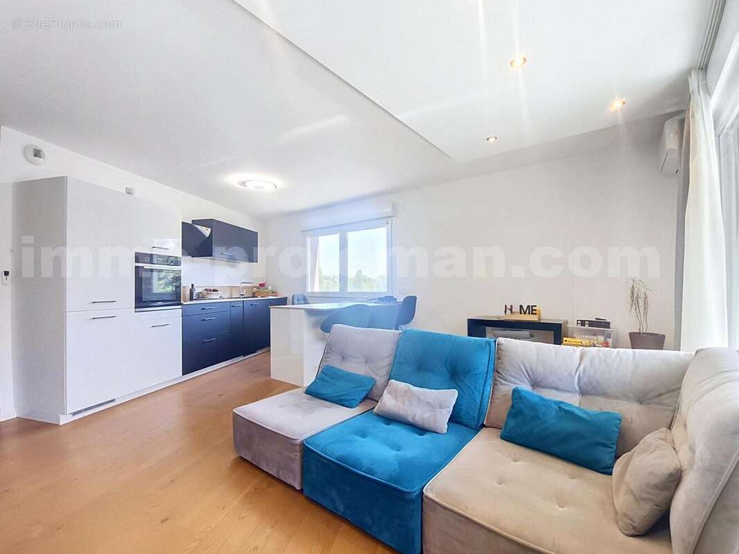 APPARTEMENT_T3_VILLE-LA-GRAND_frontière_suisse_genève_CEVA_SECTEUR_agréable_verdoyant_lumineux_séjour_cuisine_chambre_salon - Appartement à VILLE-LA-GRAND