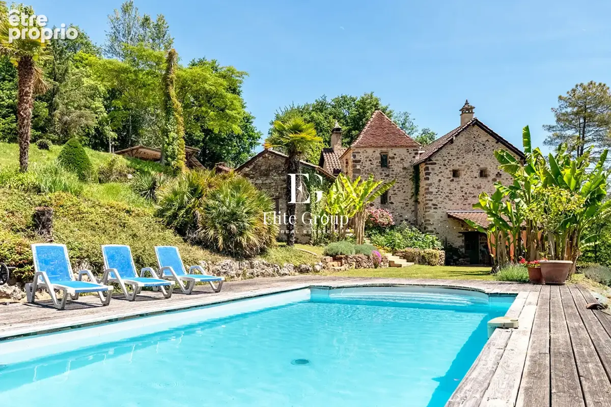 À VENDRE Ensemble Maison et gîtes Doissat 17 pièces 338.52m2 avec piscines - photo 10