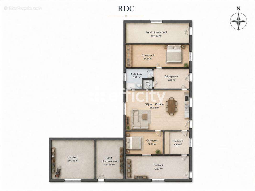 Maison 1700 m² à Usson-Du-Poitou  - photo 15