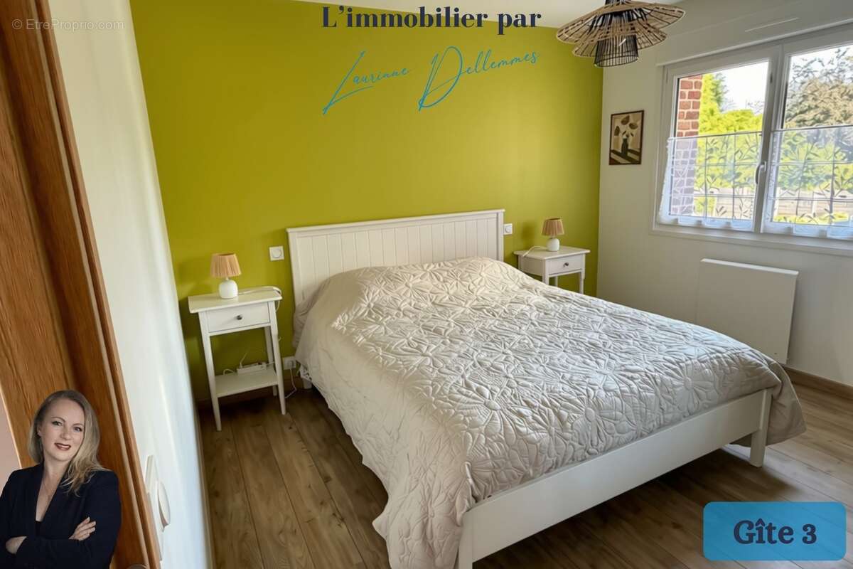 Propriété complète : Une maison de 160m2 + 3 gîtes meublés (possibilité 4) + Hangar + Terrain à Nivelle (59) - photo 3