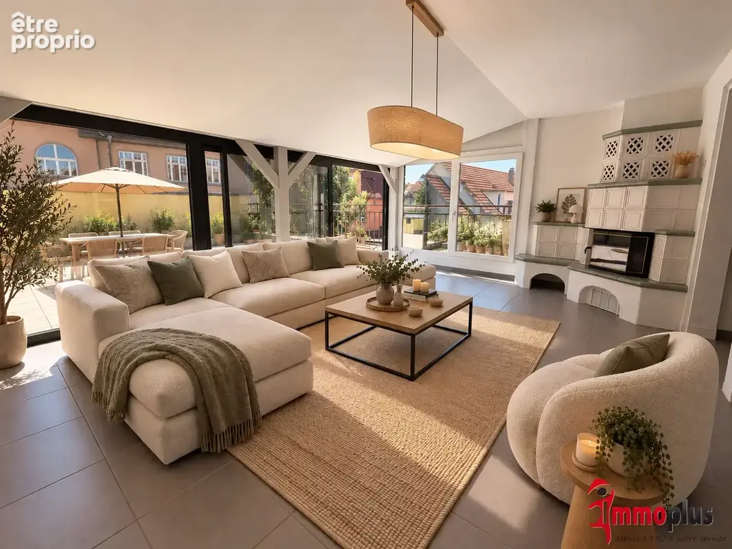 Bel appartement de 82 m2 plein de cachet au cœur de Rixheim - Grande terrasse - photo 3