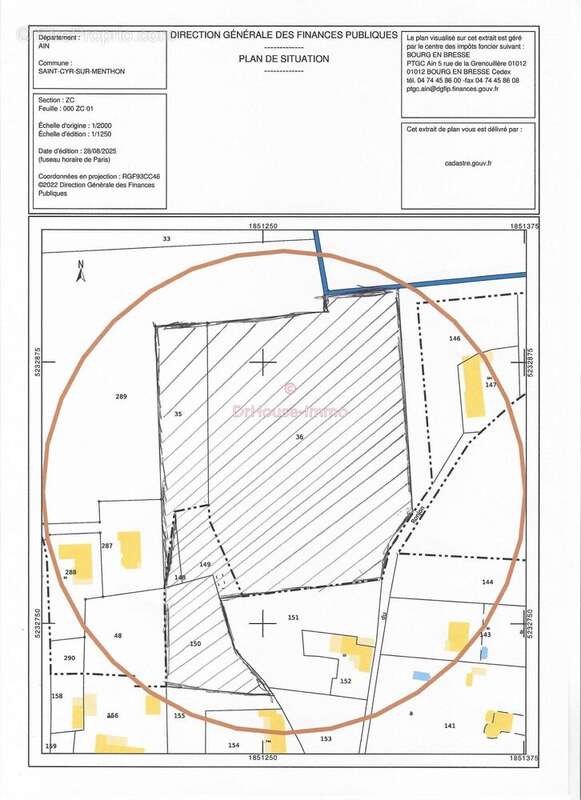 Terrain à SAINT-CYR-SUR-MENTHON