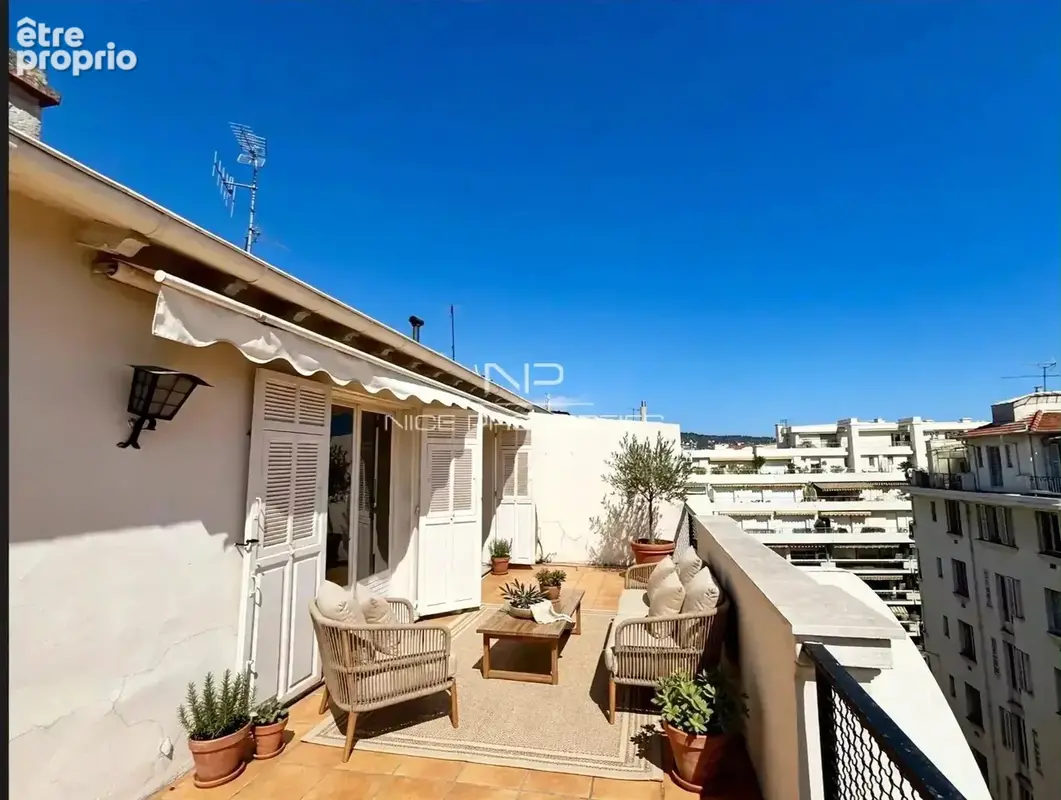 Nice, Musiciens, dernier étage, 4 pièces, terrasse 30 m2 Sud - photo 4