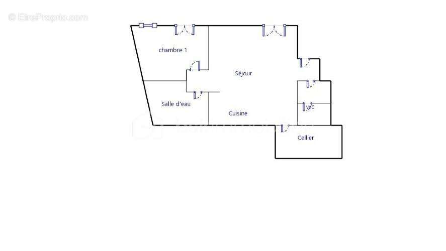 T2 meublé de 43,54 m² au RDC - Vendu loué - 83 000 € FAI - photo 11