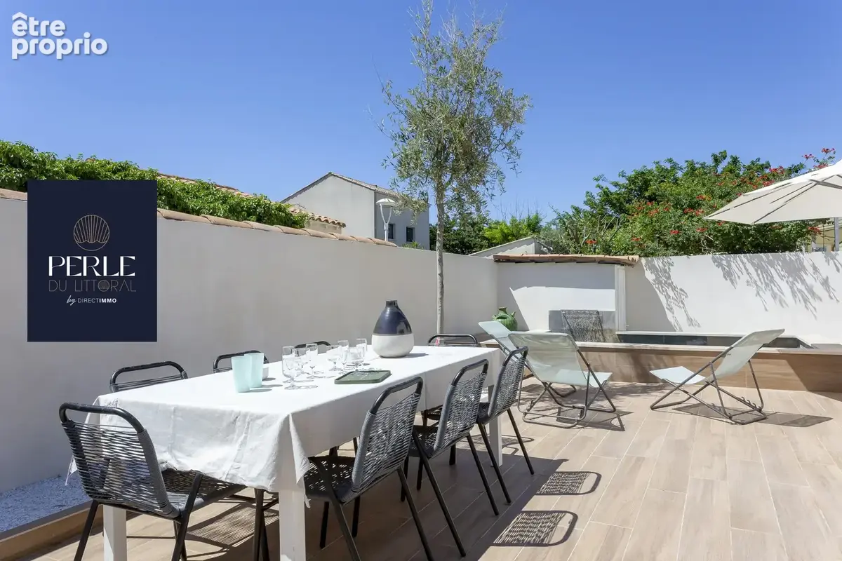Carnon-plage villa f5 entierement renovee proche plage avec piscine et garage - photo 2