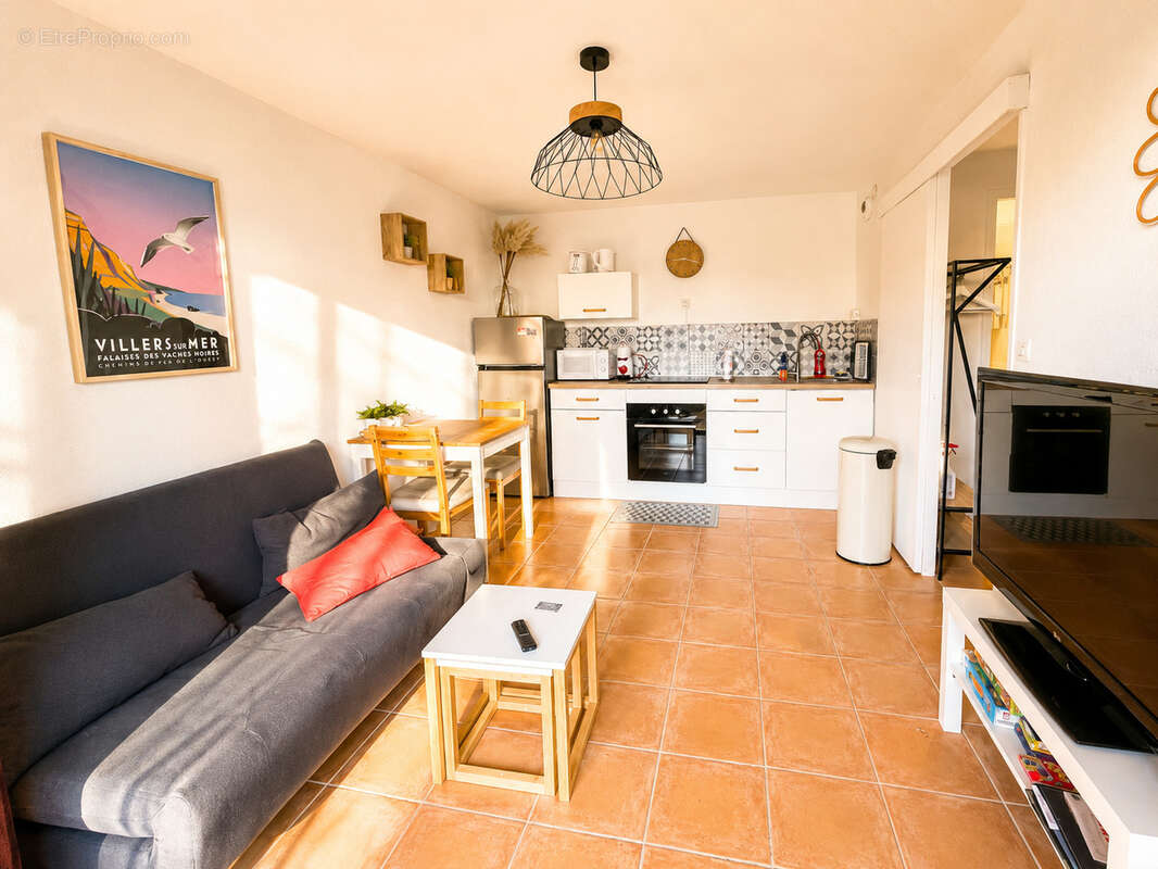 Le grand cap appartement en rez de jardin a deux pas de la plage de villers sur mer 26m2 - photo 10