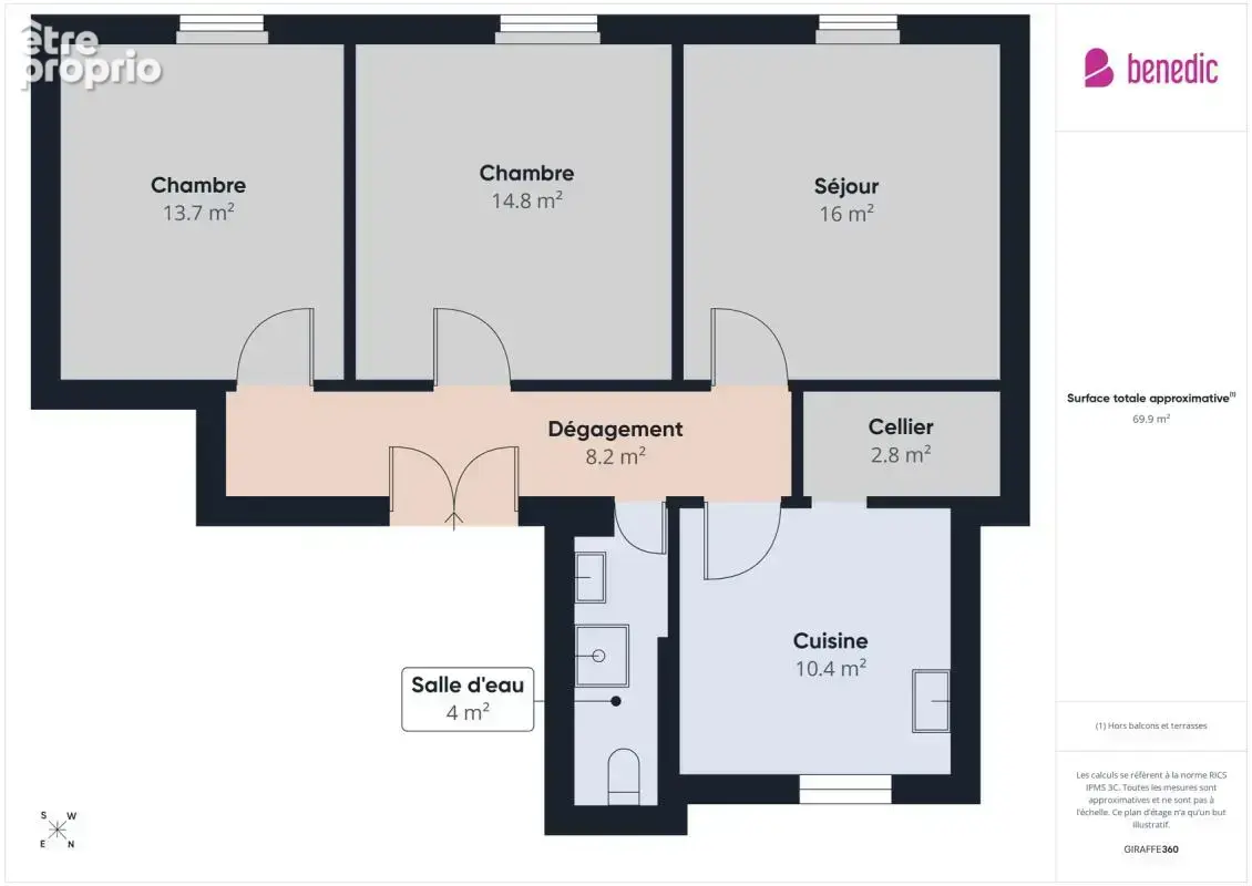 Appartement Metz Gare 3 pièces 70 m2 - photo 10
