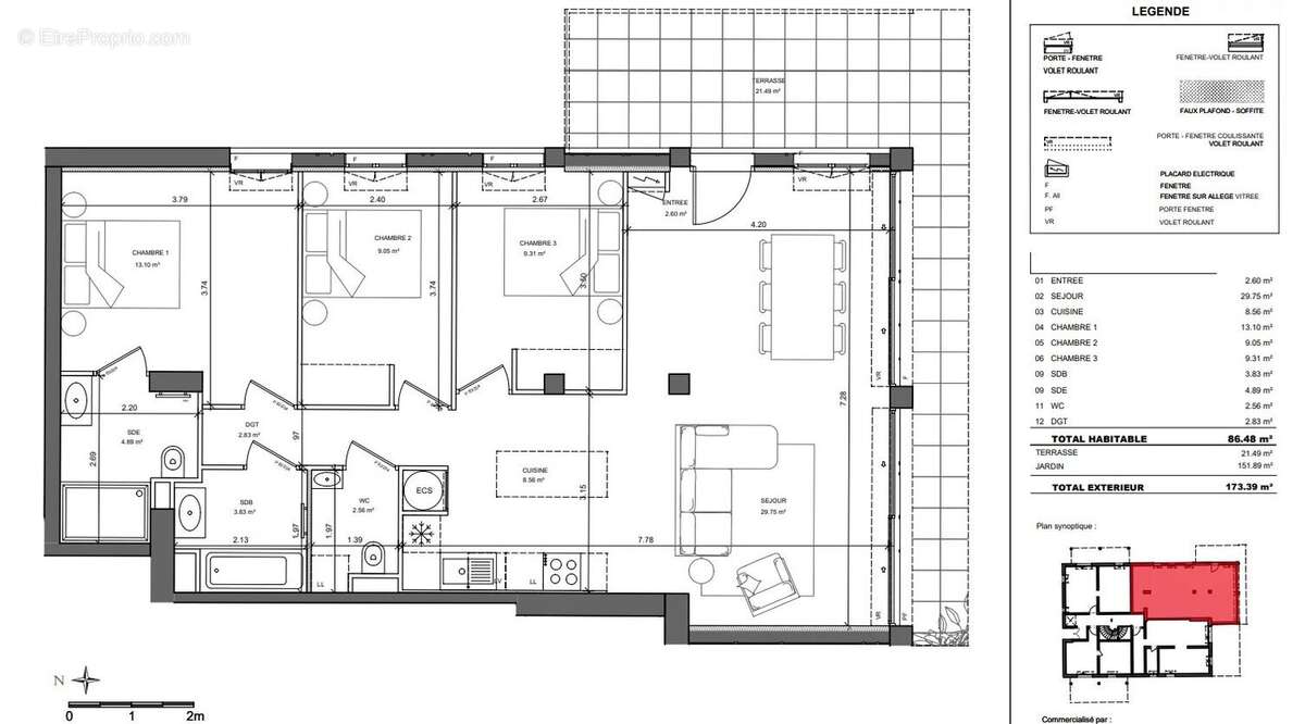 Appartement à VALLAURIS