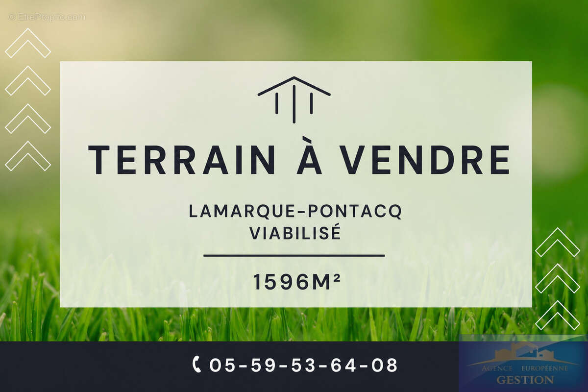 Terrain à LAMARQUE-PONTACQ