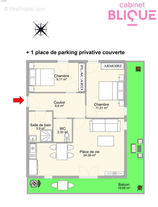 Appartement à NANCY