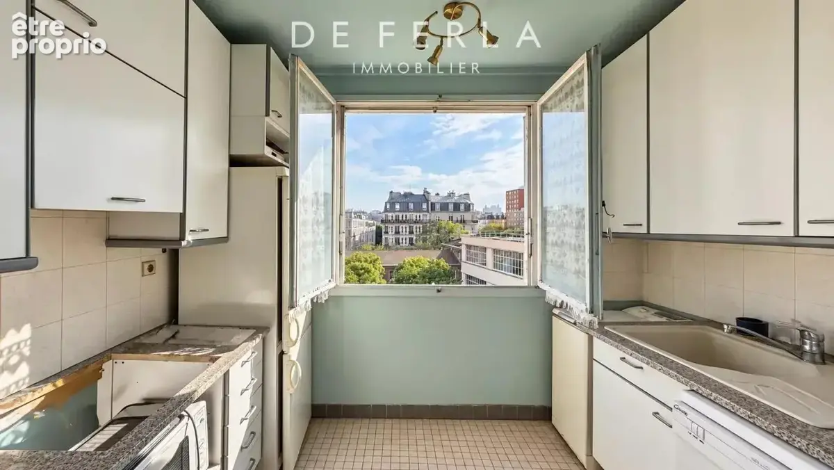 Paris XIVème - Moulin Vert : Appartement traversant de 3 pièces avec balcon à rénover - photo 7