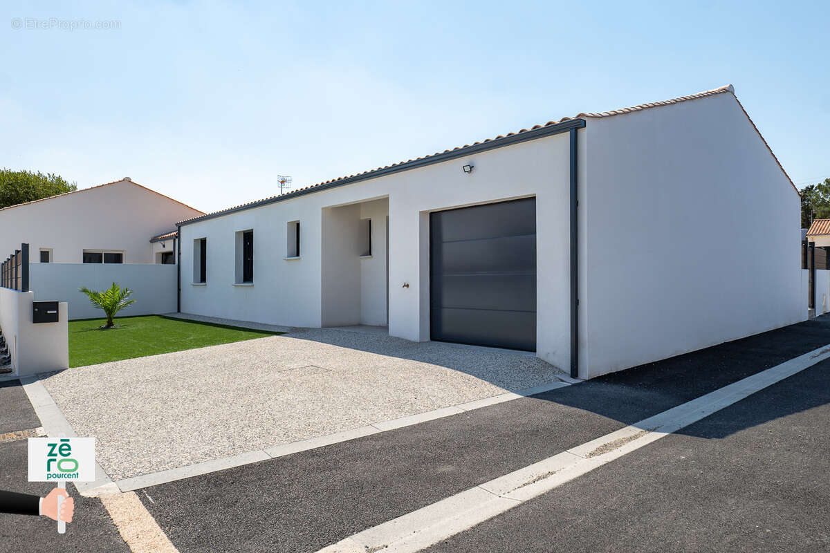 Maison neuve à vendre à La Tranche-sur-Mer   Quartier recherché de La Grière   3 chambres   Garage   Proche p - photo 2