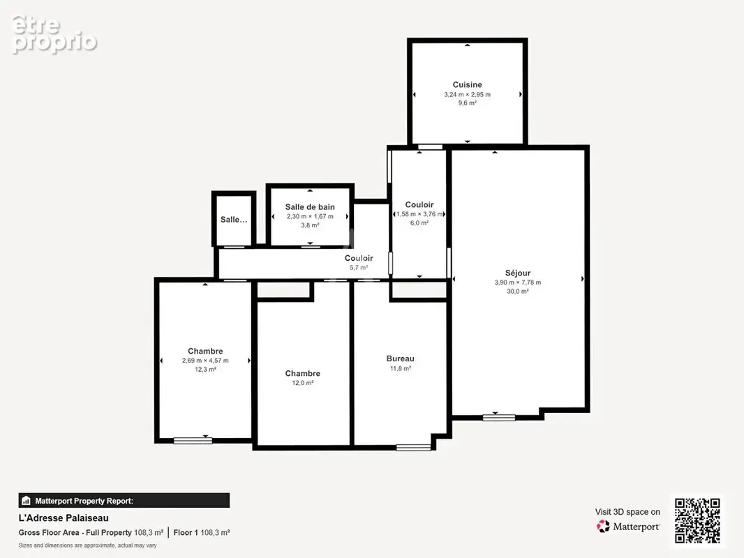 Limite Bourg La Reine, appartement L'HAY-LES-ROSES 5 pièces 98.97 m² - photo 12