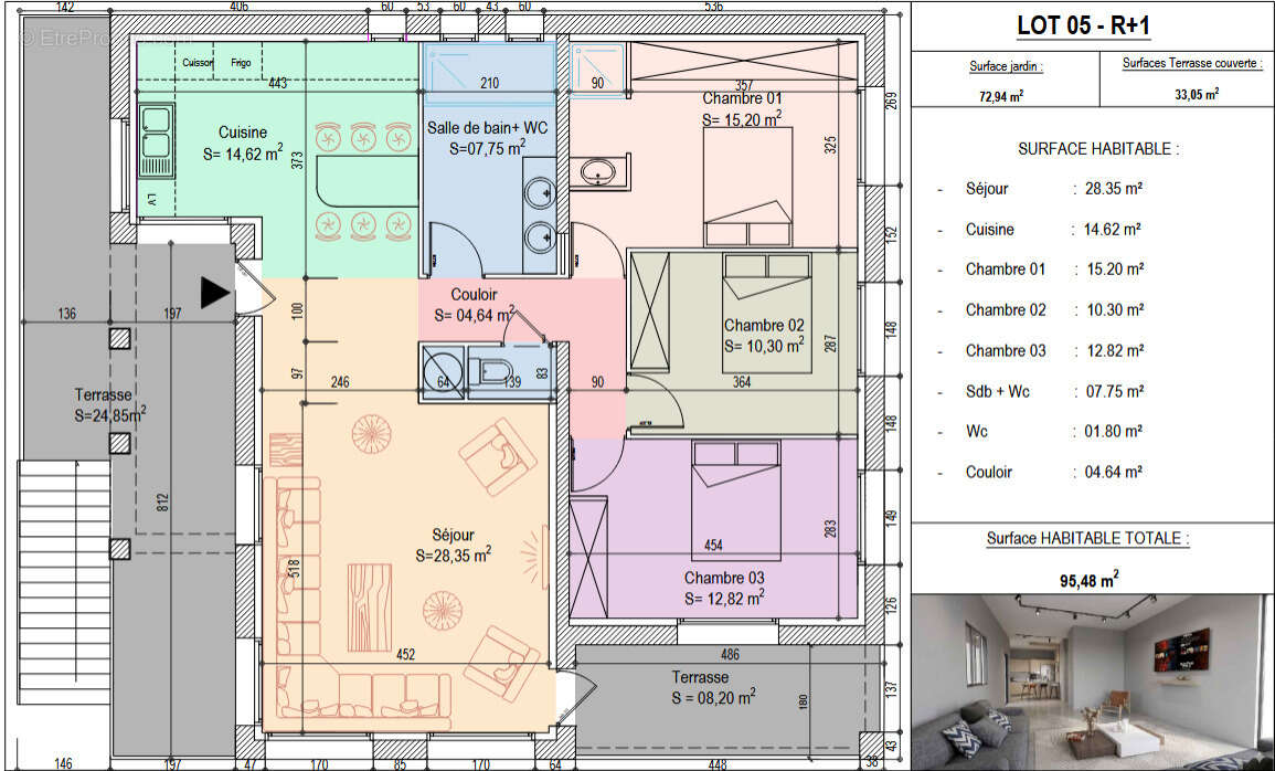 Appartement à LANSARGUES