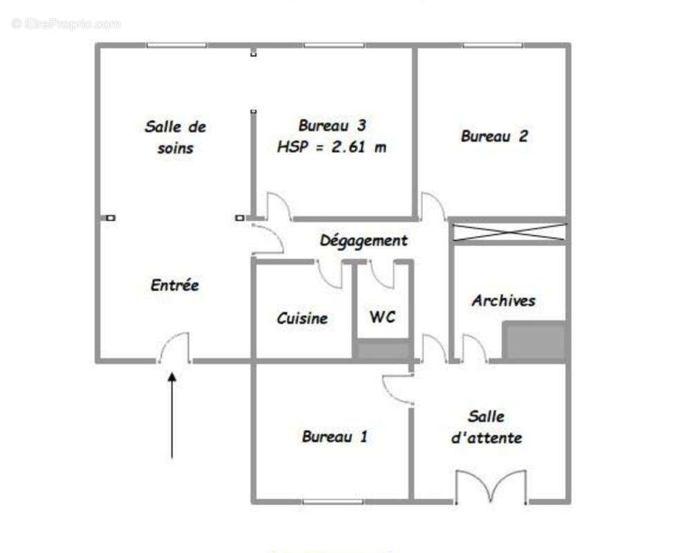 Local de 93 m² - Ajaccio Cours Général Leclerc - photo 9