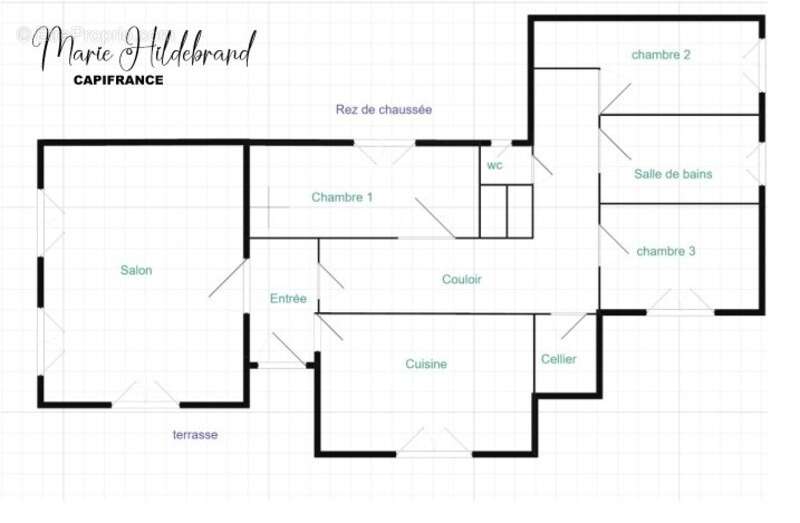 Maison 104m² de plain-pied – 3 chambres – garage – jardin  + de 2900m² - photo 11