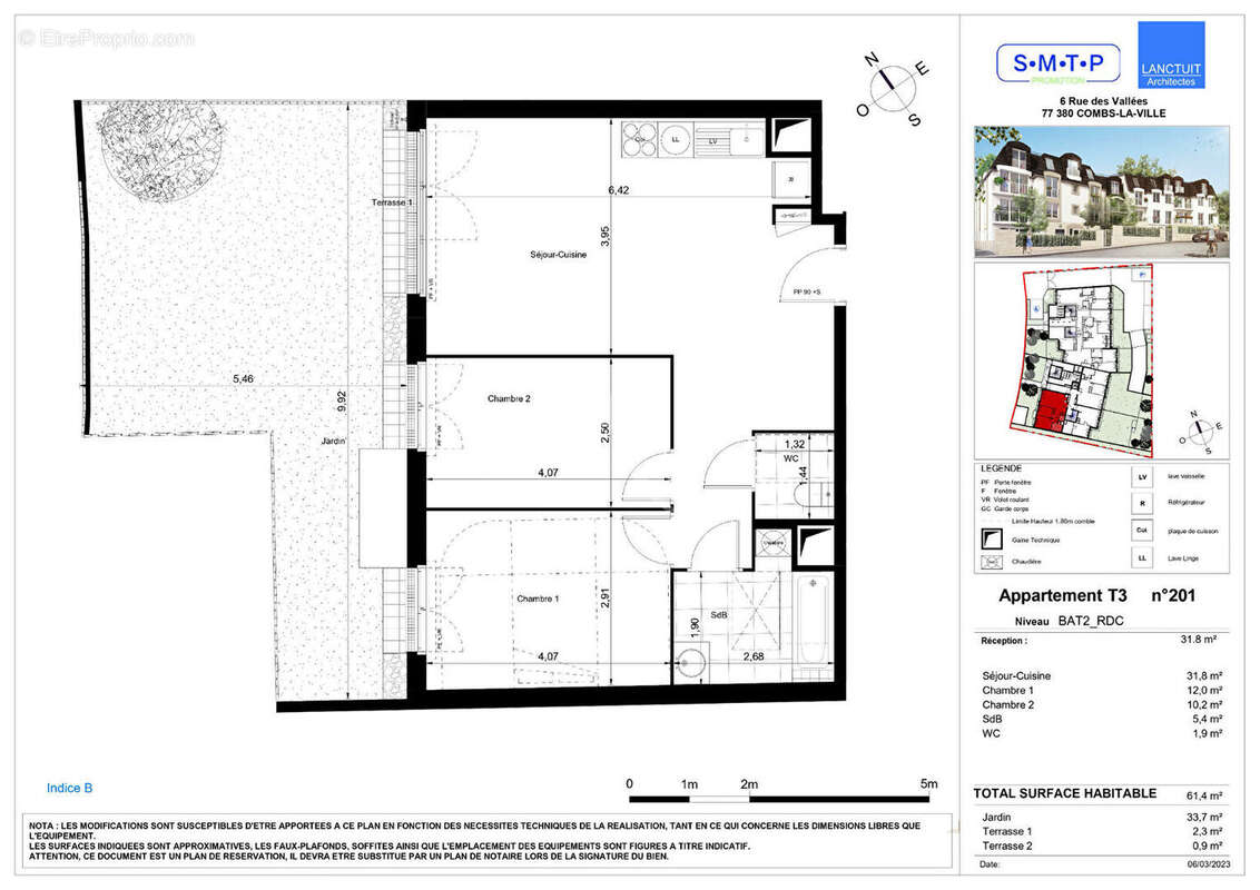 Appartement à COMBS-LA-VILLE
