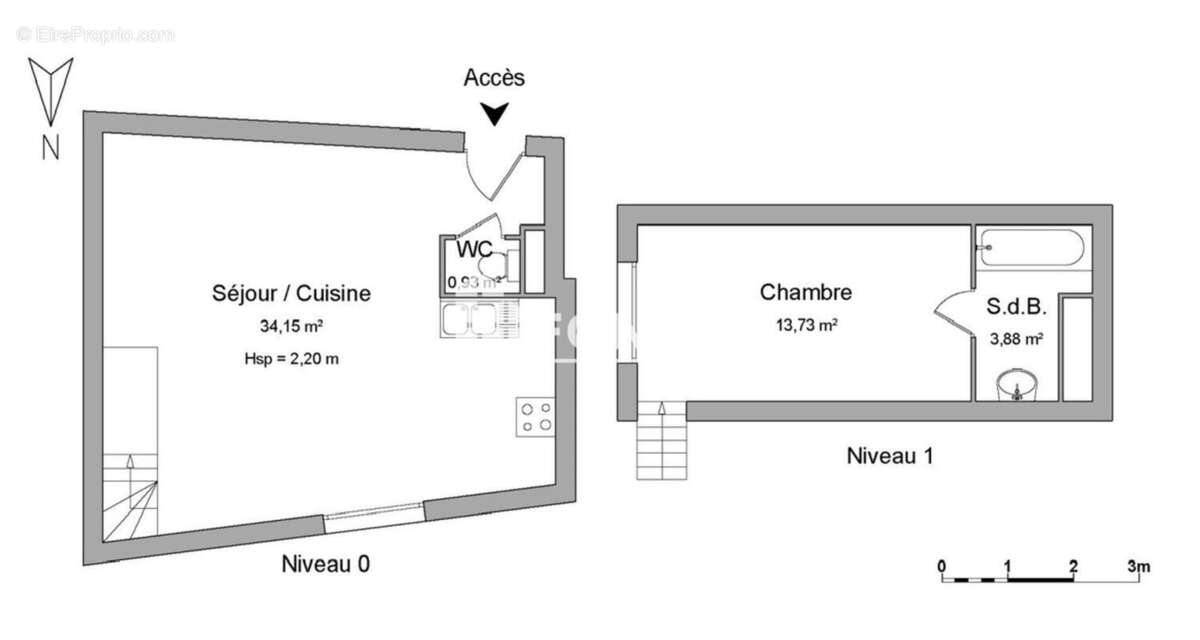 Exclusivité FONCIA, T2 en duplex de 52.71 m2, Le Clos des Arts - photo 8