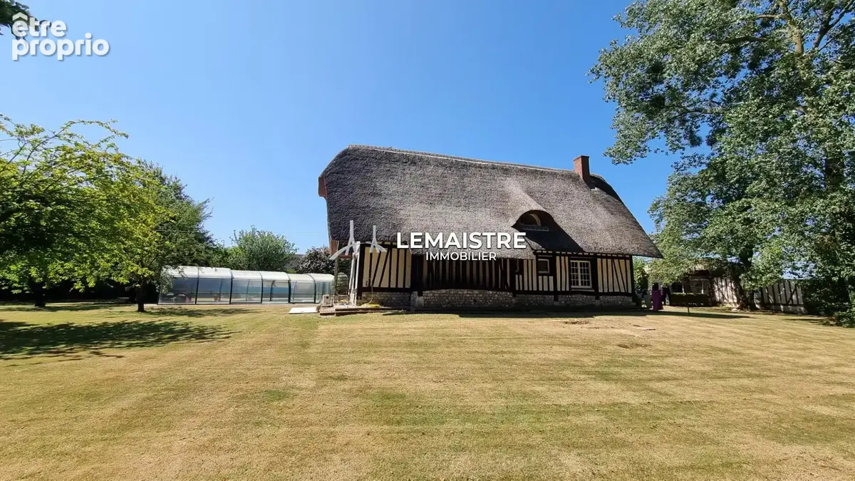 Chaumière à vendre - Valliquerville - 141,25 m² - 4 chambres - Piscine chauffée - Parc arboré - Bâtiment - photo 19