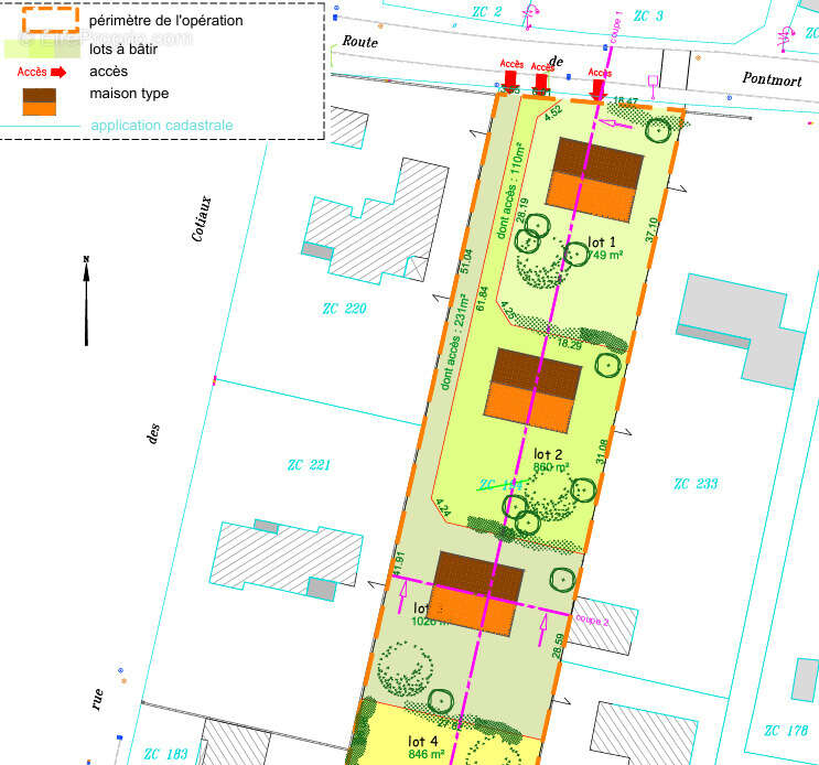 Terrain à VARENNES-SUR-MORGE