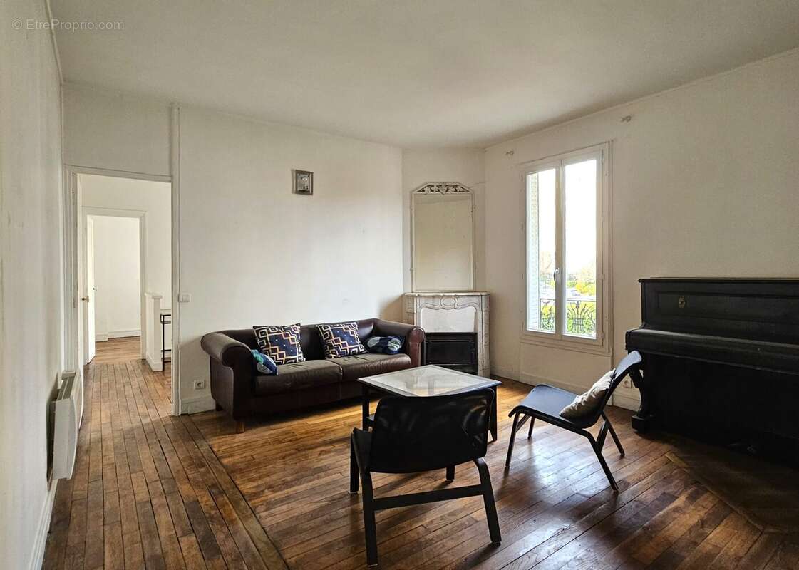 salon-séjour - Appartement à ASNIERES-SUR-SEINE