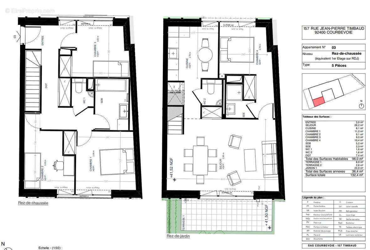 Appartement à COURBEVOIE
