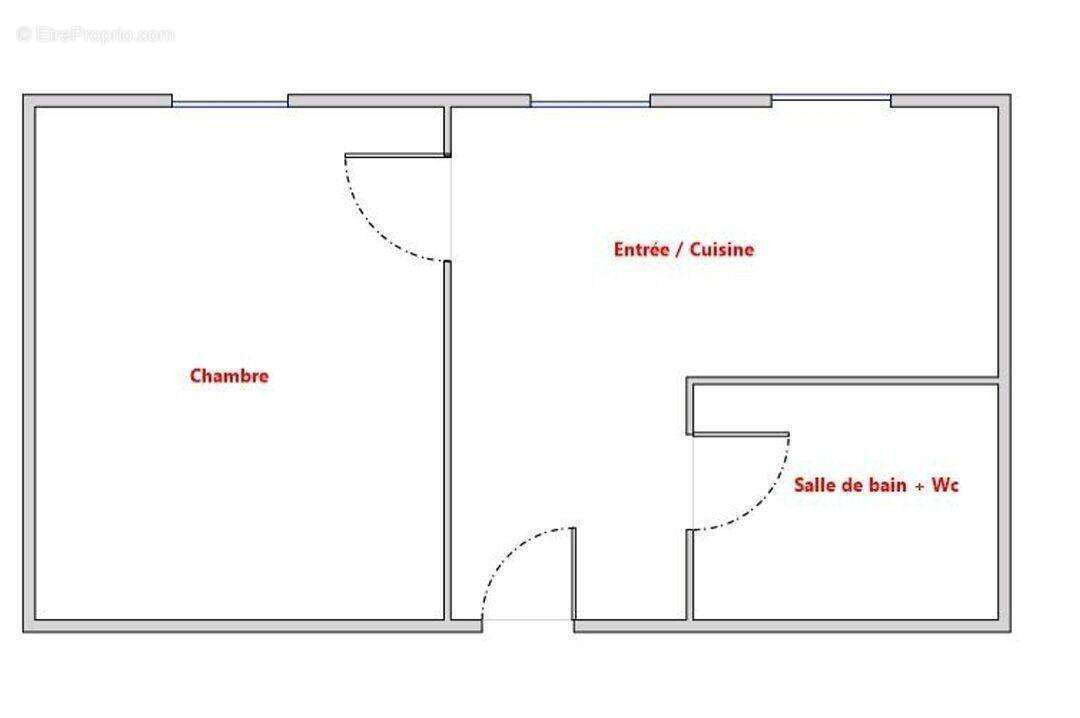 Plan bien optimisé - Appartement à IVRY-SUR-SEINE