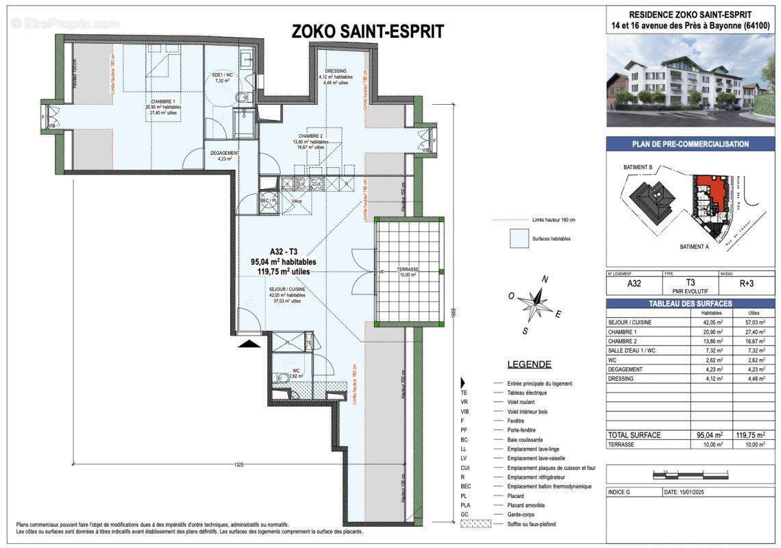 Appartement à BAYONNE