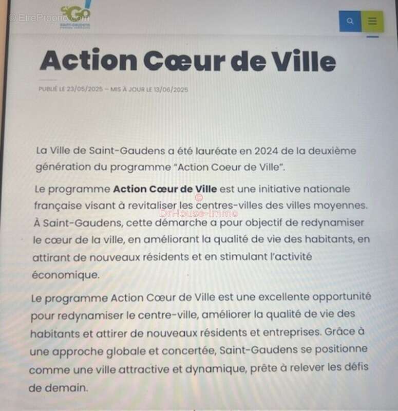 Appartement à SAINT-GAUDENS