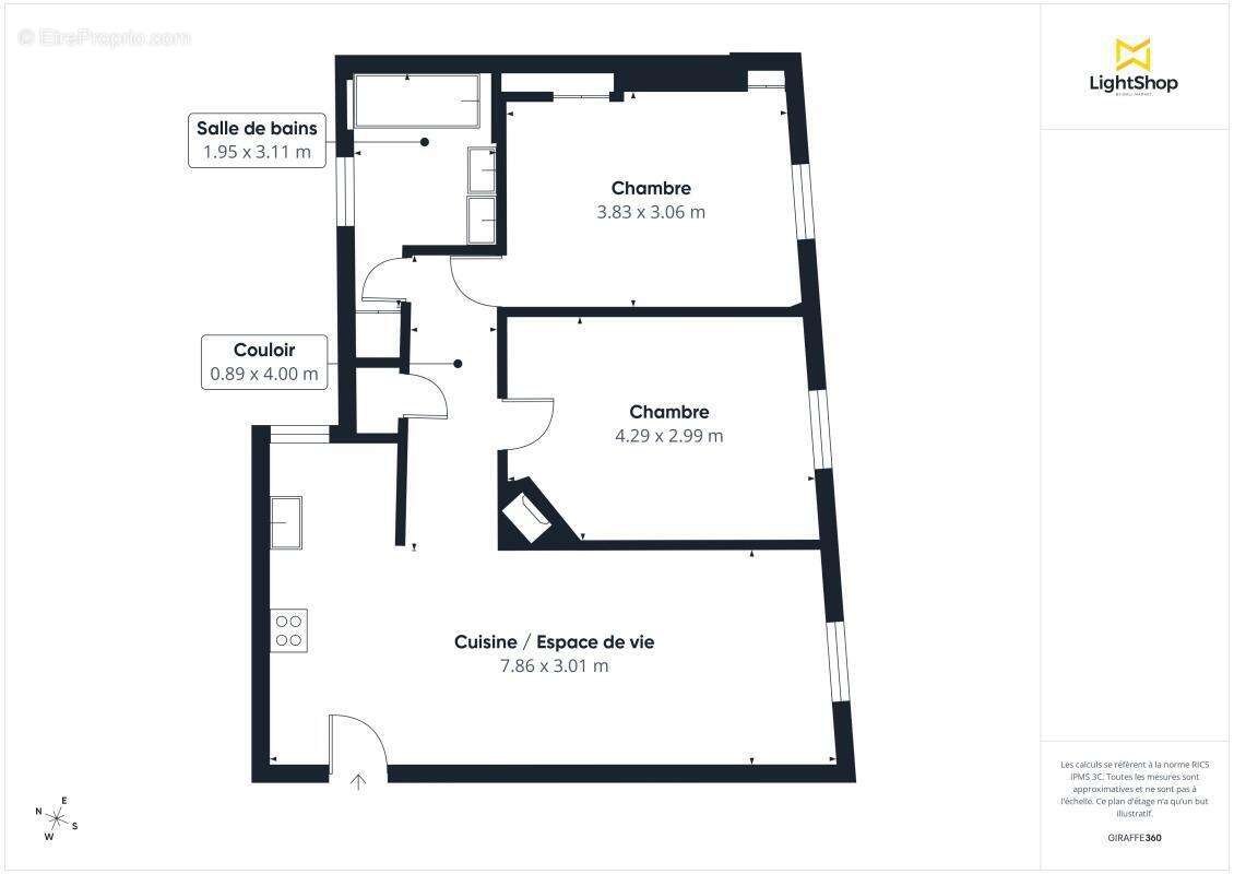 Appartement à PARIS-19E