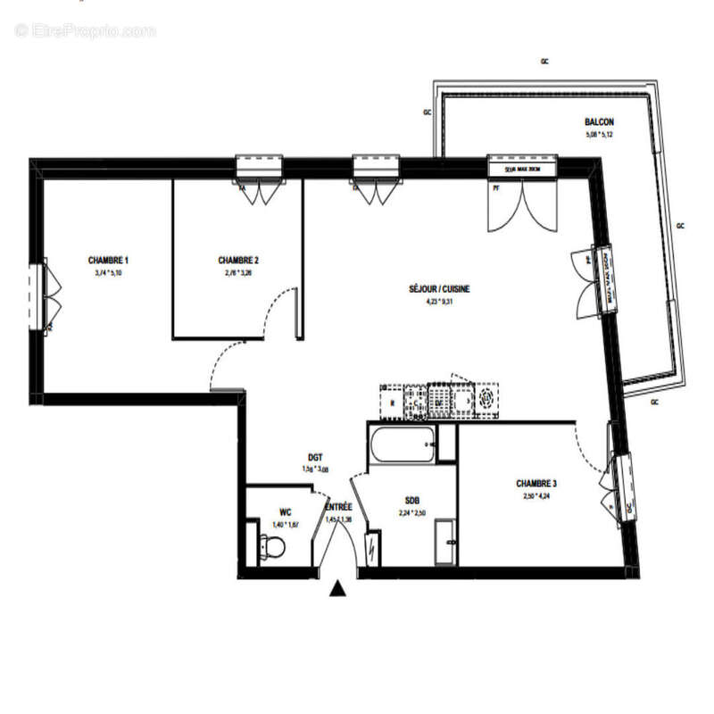 Appartement à DUGNY