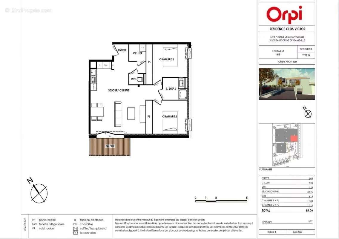 Appartement à SAINT-ORENS-DE-GAMEVILLE