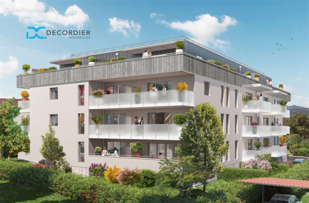 À vendre thonon - t4 neuf avec terrasse - photo 8
