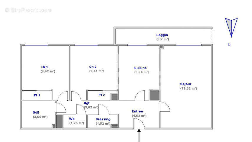 Appartement Lyon 3 pièces 63 m² balcon et garage - photo 13