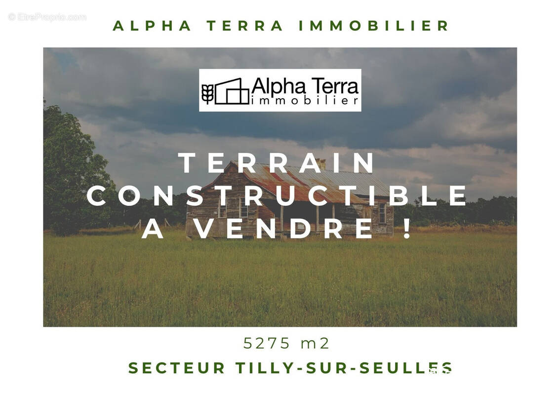 Terrain à TILLY-SUR-SEULLES