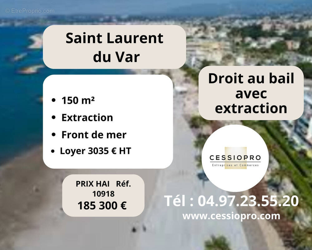 Commerce à SAINT-LAURENT-DU-VAR