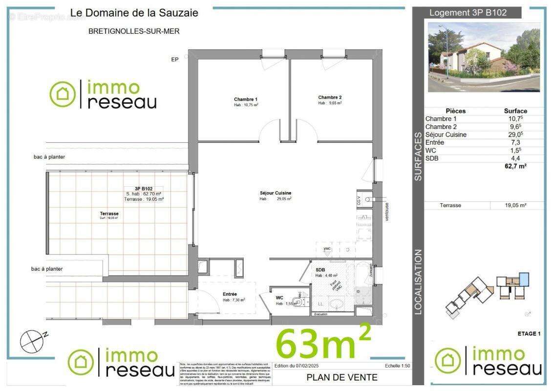 Appartement à BRETIGNOLLES-SUR-MER