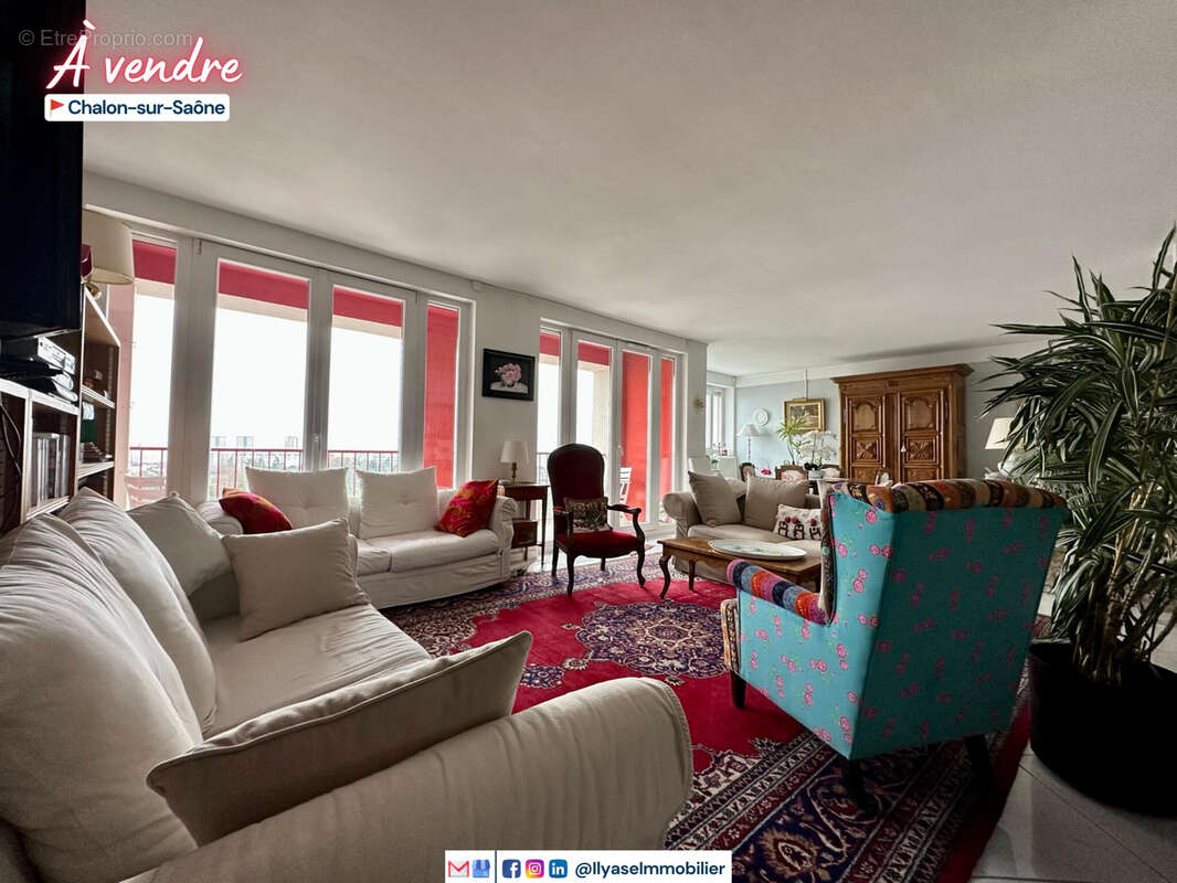 T4  130 m2  double balcon  chalon s/s - photo 6