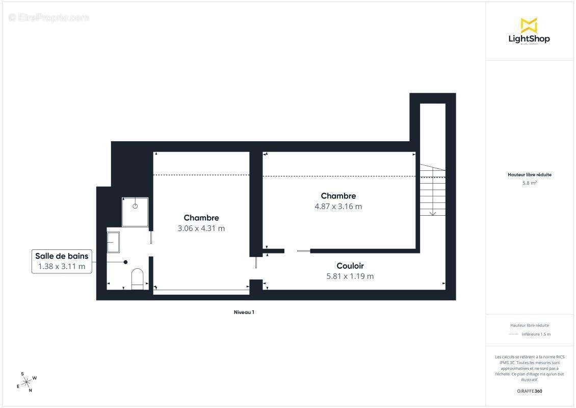 Duplex rénové avec terrasse, parking et ascenseur – Nantes Vieux-Doulon - photo 18