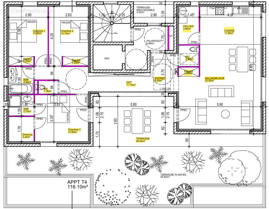 Appartement à TOURNON-SUR-RHONE