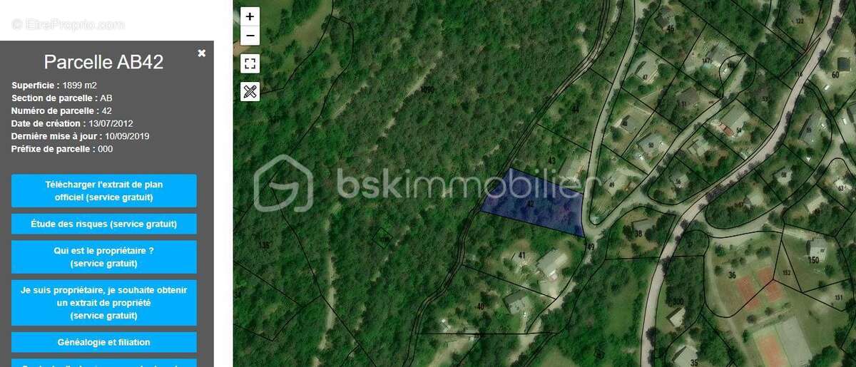 Terrain à BEAUVEZER