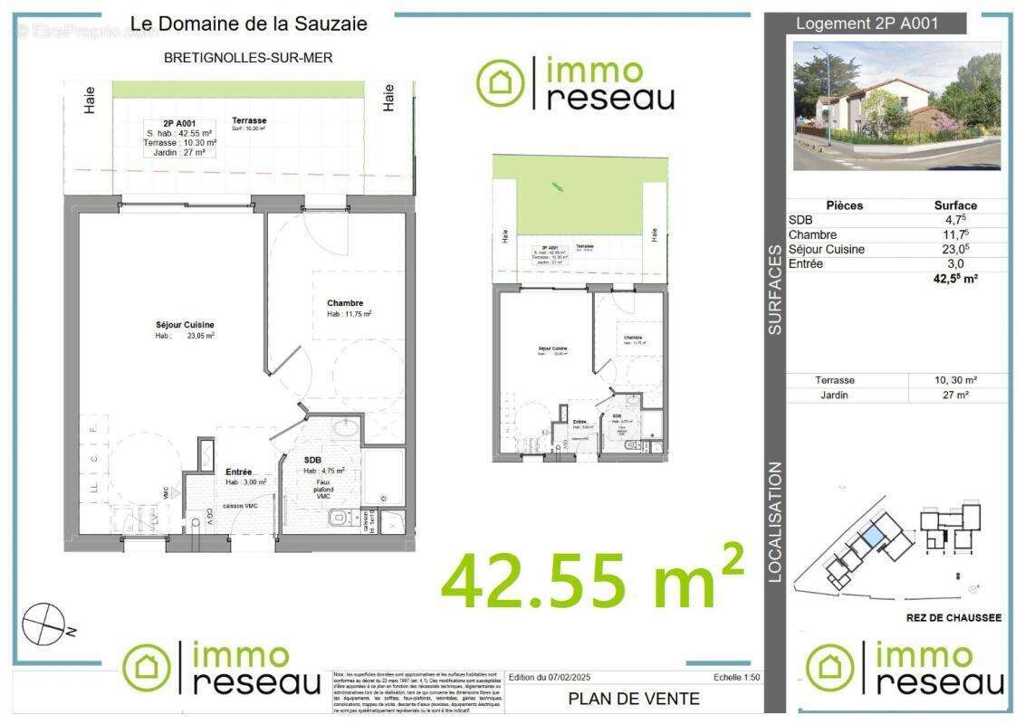 Appartement à BRETIGNOLLES-SUR-MER