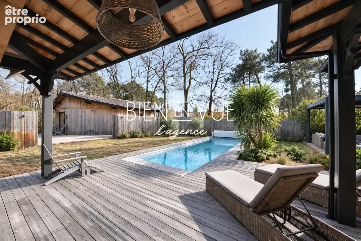 Maison ossature bois typique du bassin   , piscine & proche centre de lège - photo 4