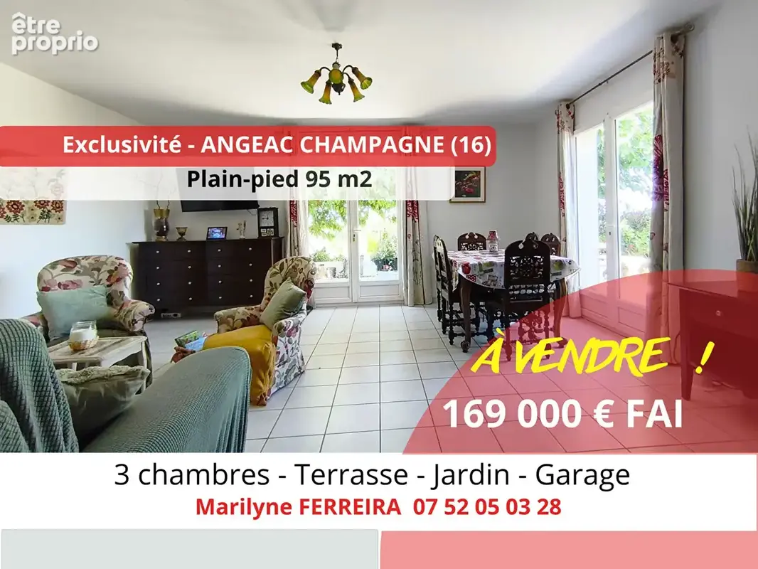 Maison à ANGEAC-CHAMPAGNE