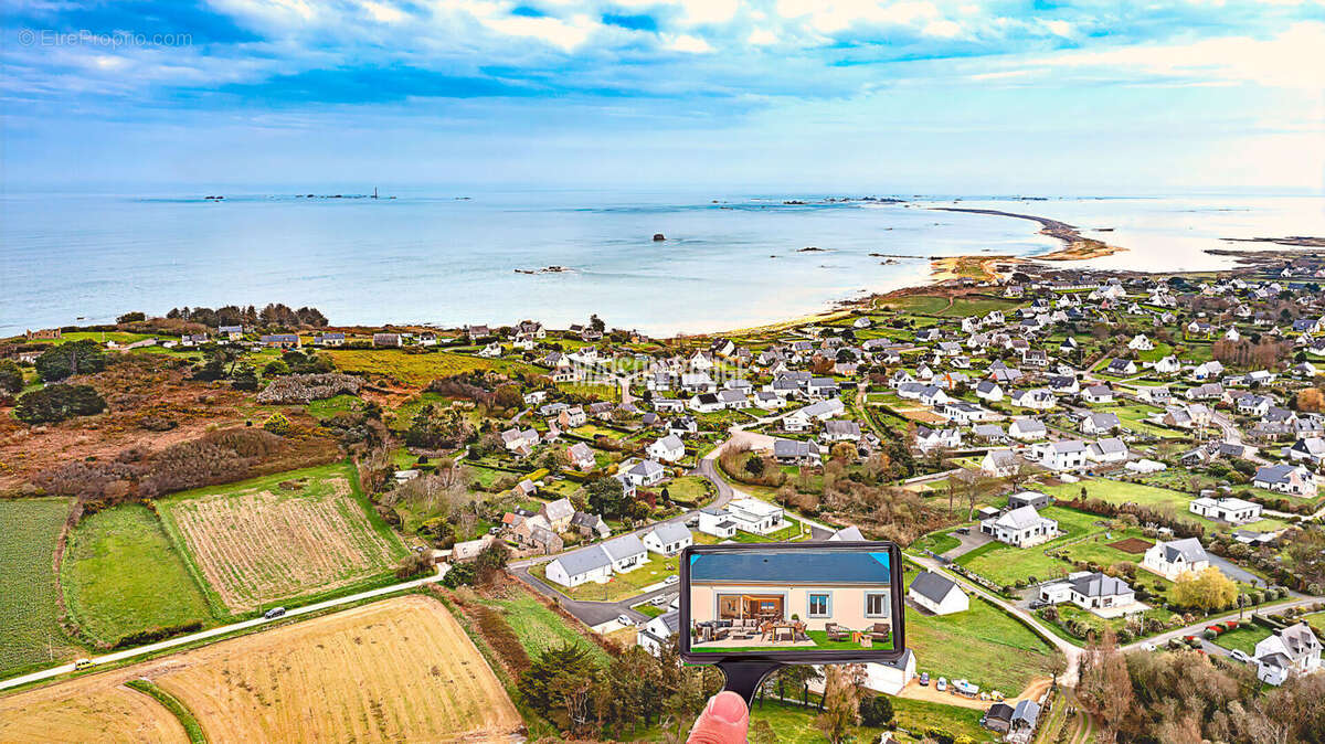 Maison neuve de plain-pied à 500 m de la plage de Pors Rand à Pleubian, double séjour lumineux et grande ouverture sur terrasse - photo 14
