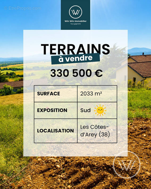 Terrain à LES COTES-D'AREY
