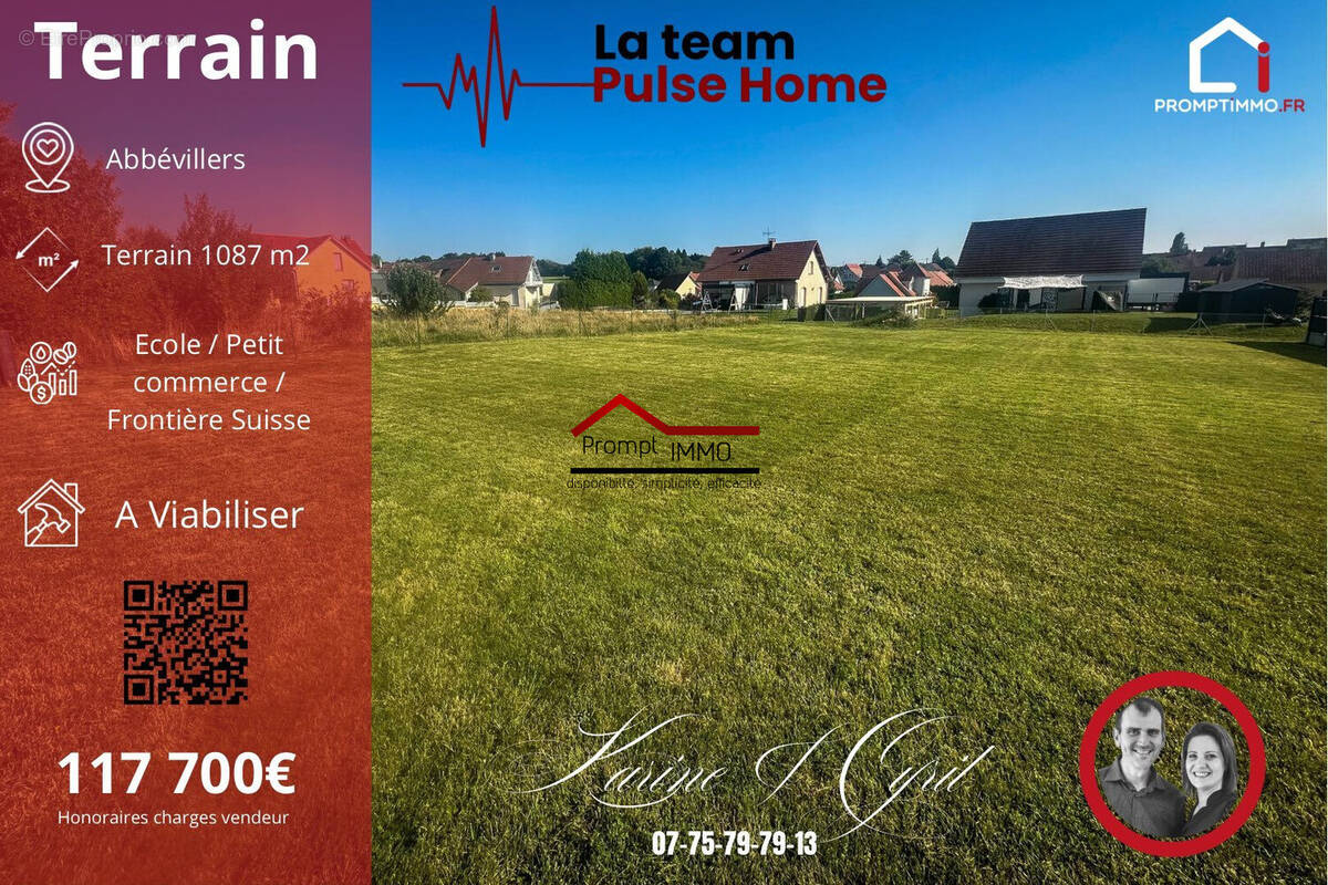 Terrain à ABBEVILLERS